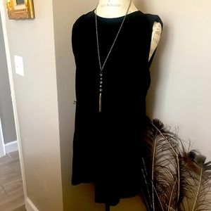 Large black sheath mini dress by Olivaceous
